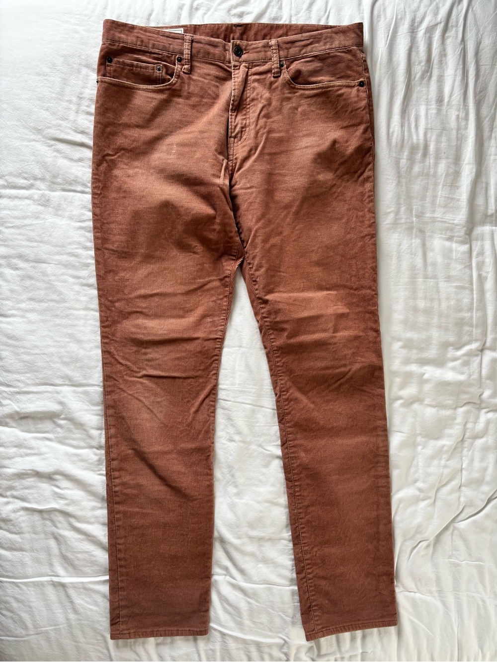 Gap Men’s Mauve Pink Corduroy Skinny Pants 34x34